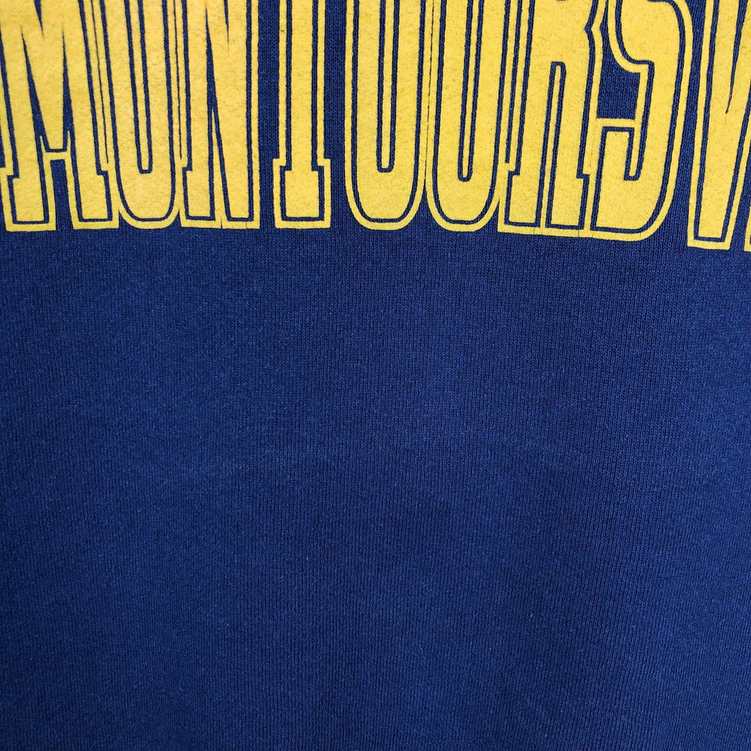 90'S Fruit of the Loom College Sweatshirt, Made in USA, Men's Size L, Vintage cotton navy blue type Vintage Second Hand