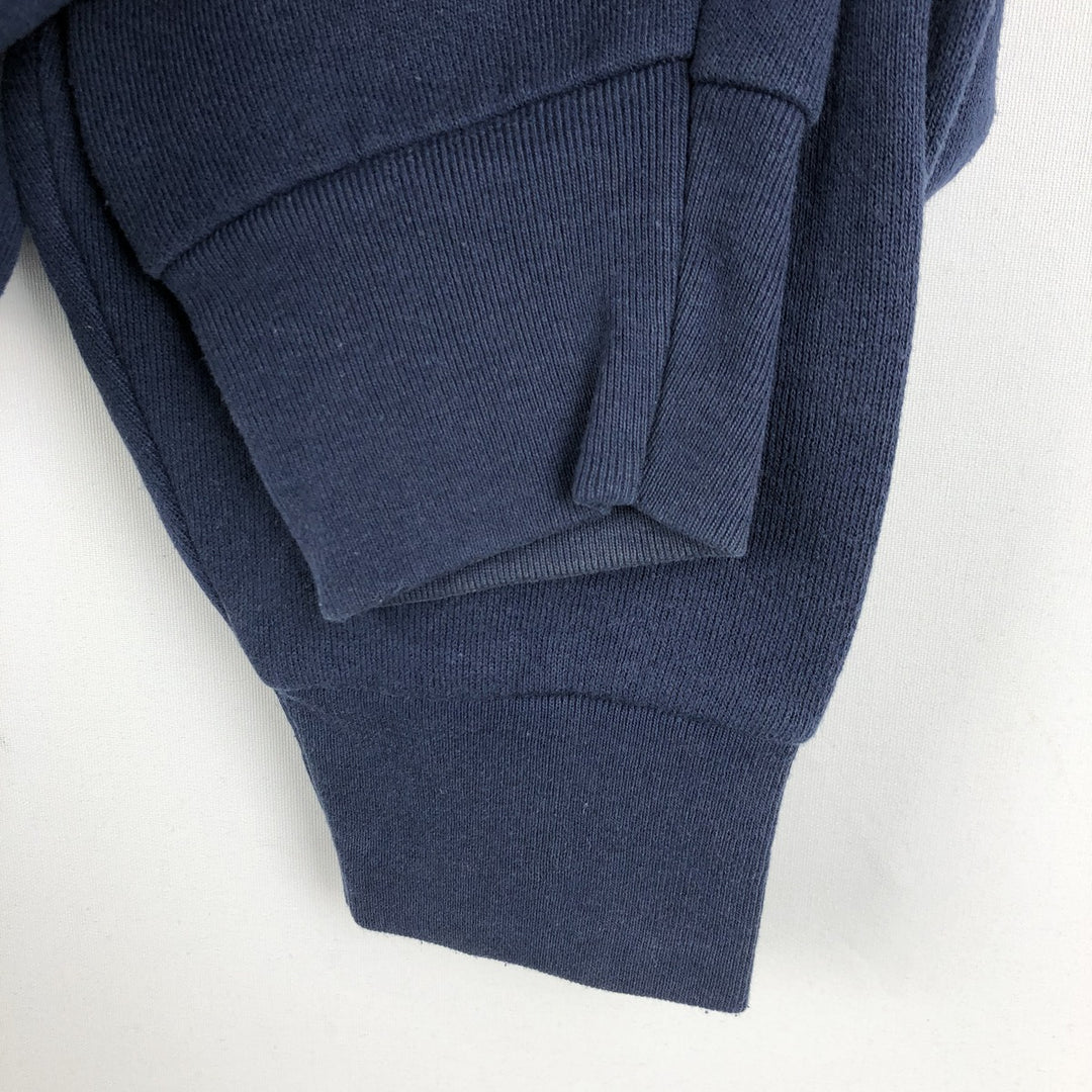 90'S Fruit of the Loom College Sweatshirt, Made in USA, Men's Size L, Vintage cotton navy blue type Vintage Second Hand