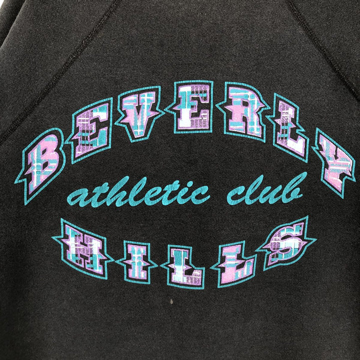 90'S Discus Athletic Print Sweatshirt, Made in USA, Men's Size L (approx.), Vintage cotton black type Vintage Second Hand