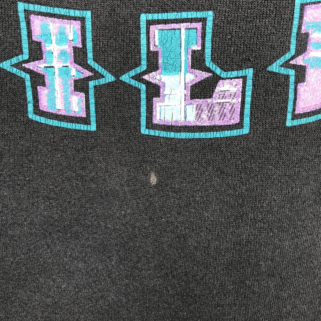 90'S Discus Athletic Print Sweatshirt, Made in USA, Men's Size L (approx.), Vintage cotton black type Vintage Second Hand
