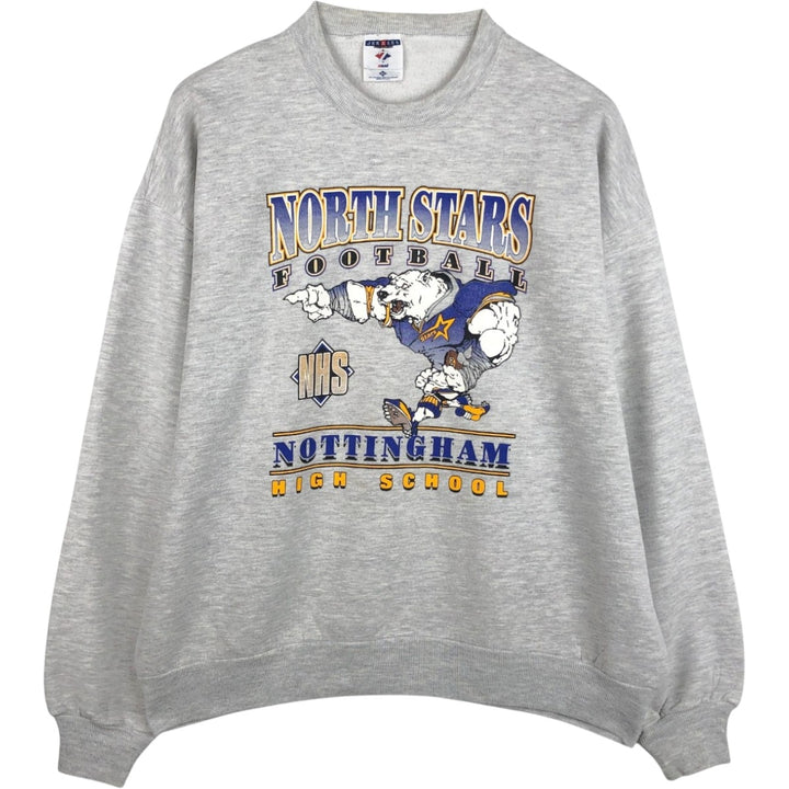 Vintage 90'S Jerzees college sweatshirt, made in the USA, men's size XL cotton gray type Vintage Second Hand