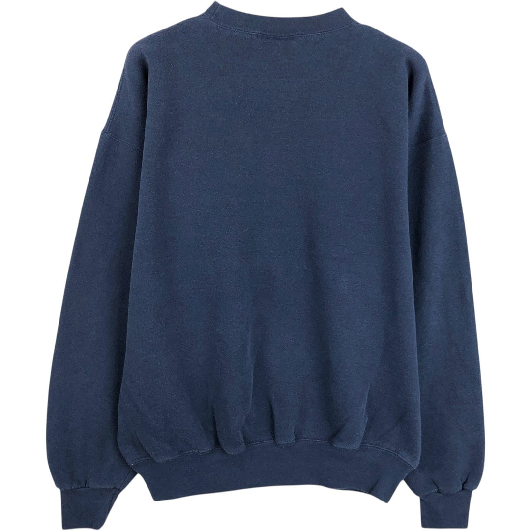 90'S Sofie North Carolina College Sweatshirt, Made in USA, Men's Size L (approx.), Vintage polyester Navy blue Vintage Second Hand