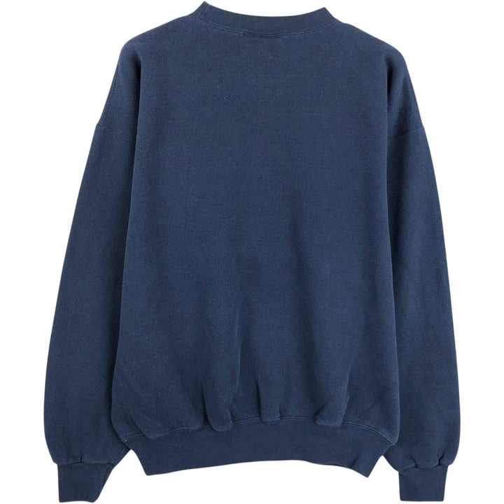90'S Sofie North Carolina College Sweatshirt, Made in USA, Men's Size L (approx.), Vintage polyester Navy blue Vintage Second Hand