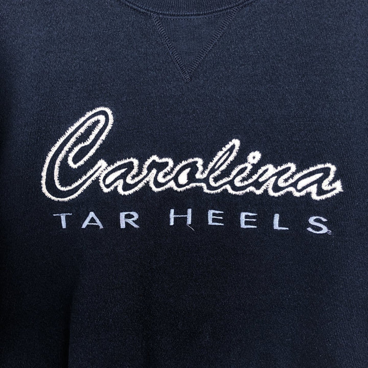 90'S Sofie North Carolina College Sweatshirt, Made in USA, Men's Size L (approx.), Vintage polyester Navy blue Vintage Second Hand