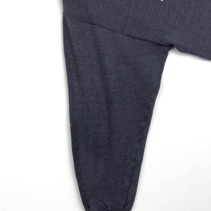 90'S TEE JAYS Print Sweatshirt, Made in USA, Men's Size L (approx.), Vintage cotton Navy blue Vintage Second Hand