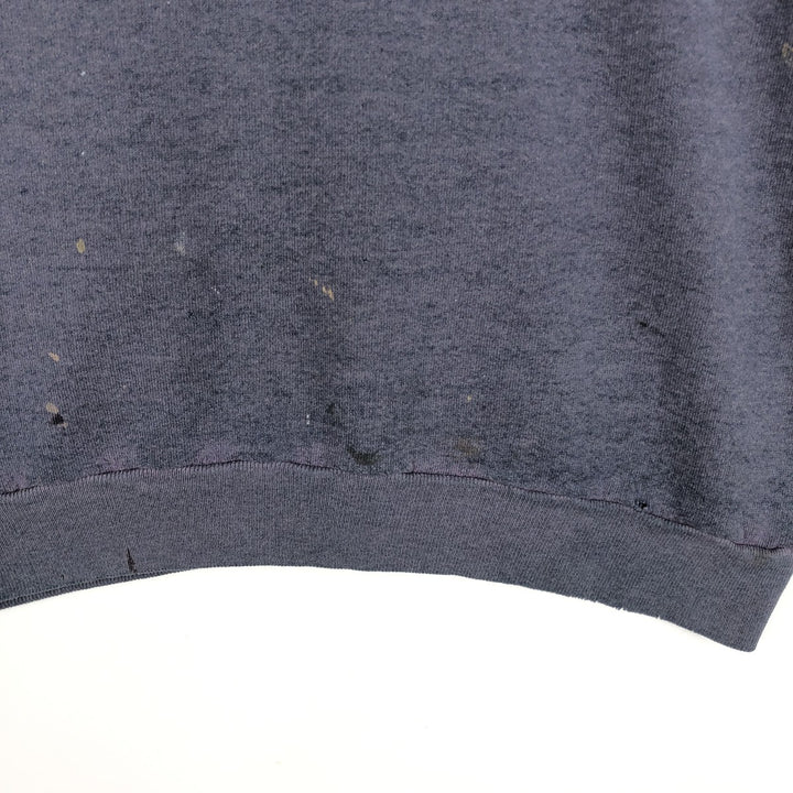 90'S TEE JAYS Print Sweatshirt, Made in USA, Men's Size L (approx.), Vintage cotton Navy blue Vintage Second Hand