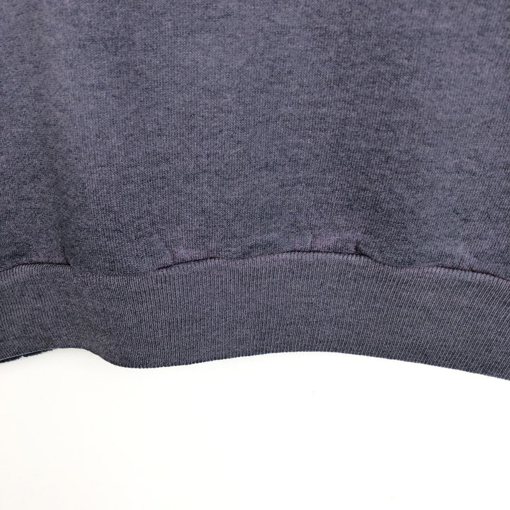 90'S TEE JAYS Print Sweatshirt, Made in USA, Men's Size L (approx.), Vintage cotton Navy blue Vintage Second Hand
