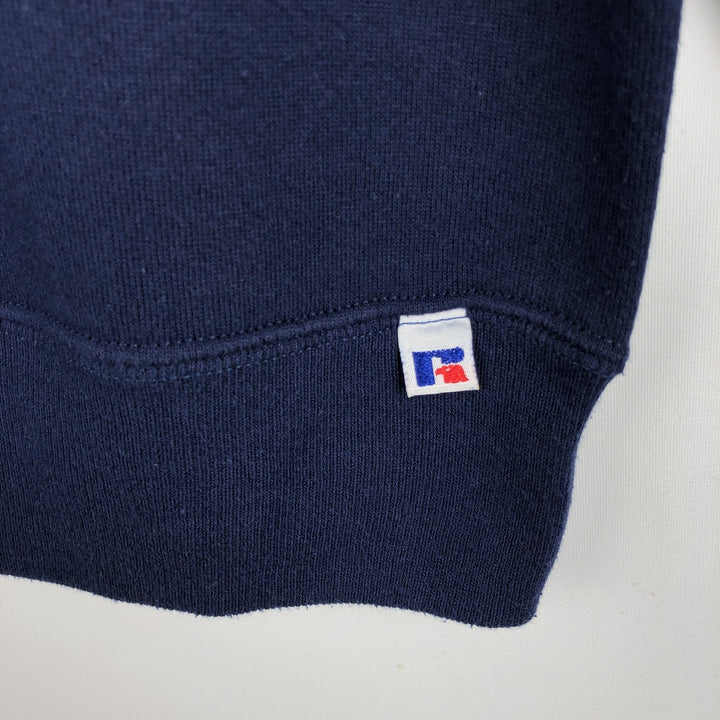 90'S Russell Clemson Tigers College Sweatshirt, Made in USA, Men's Size L (approx.), Vintage cotton navy blue type Vintage Second Hand