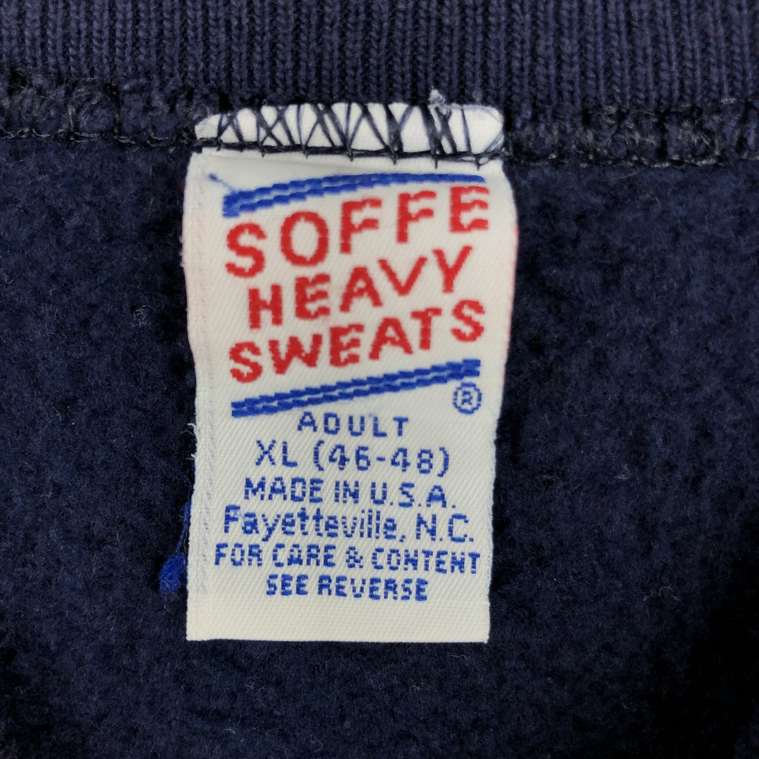 90'S Sofie Heavy Sweats Duke College Sweatshirt, Made in USA, Men's XL equivalent, Vintage cotton navy blue type Vintage Second Hand