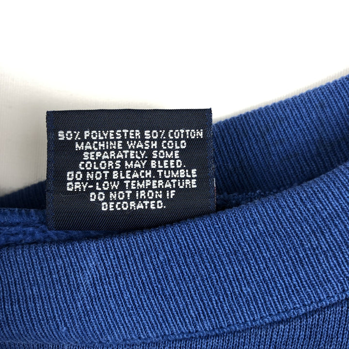 Vintage 90'S Jansport college sweatshirt, made in the USA, size L, men's cotton blue type Vintage Second Hand