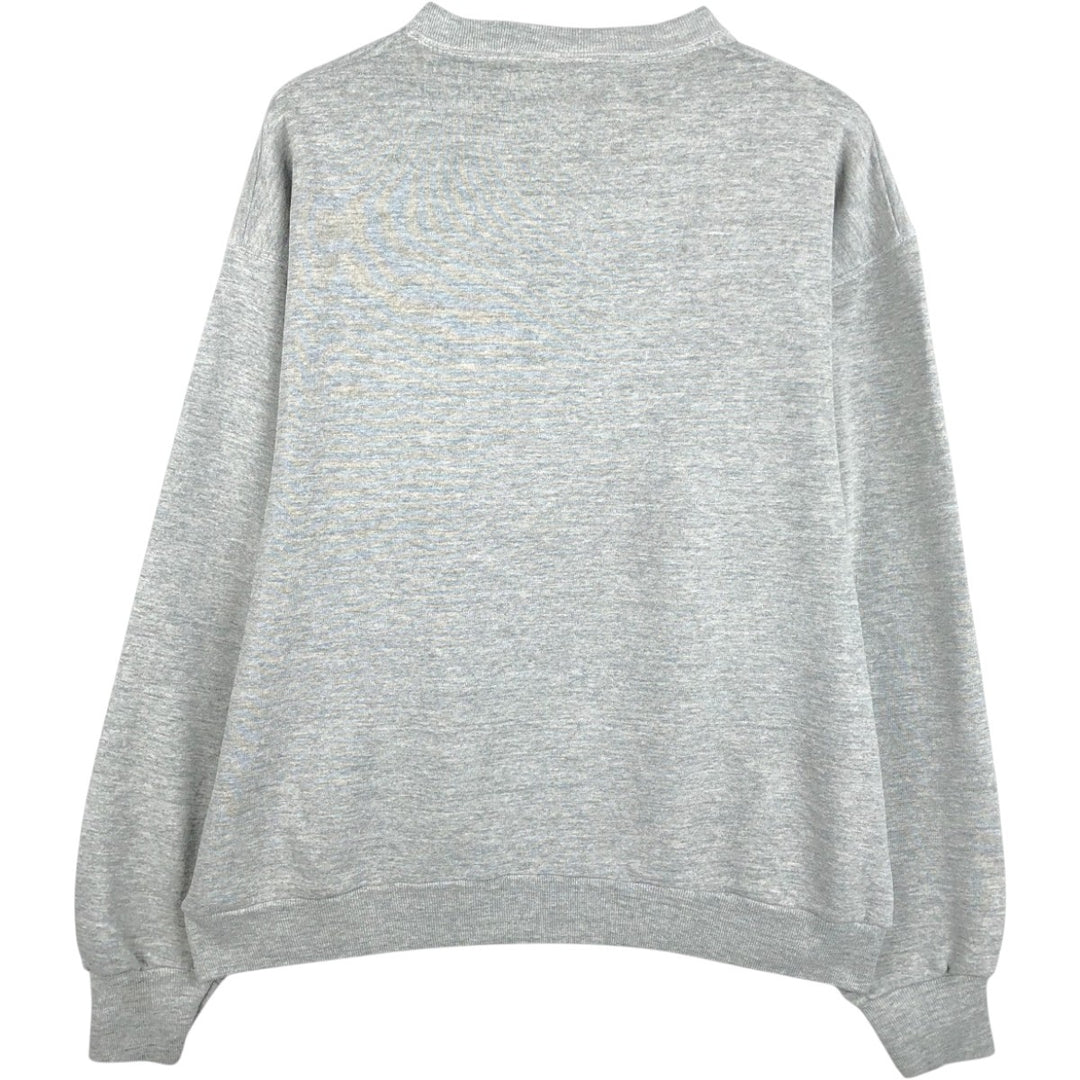 90'S Fruit of the Loom College Sweatshirt, Men's Size XL (approx.), Vintage cotton gray type Vintage Second Hand