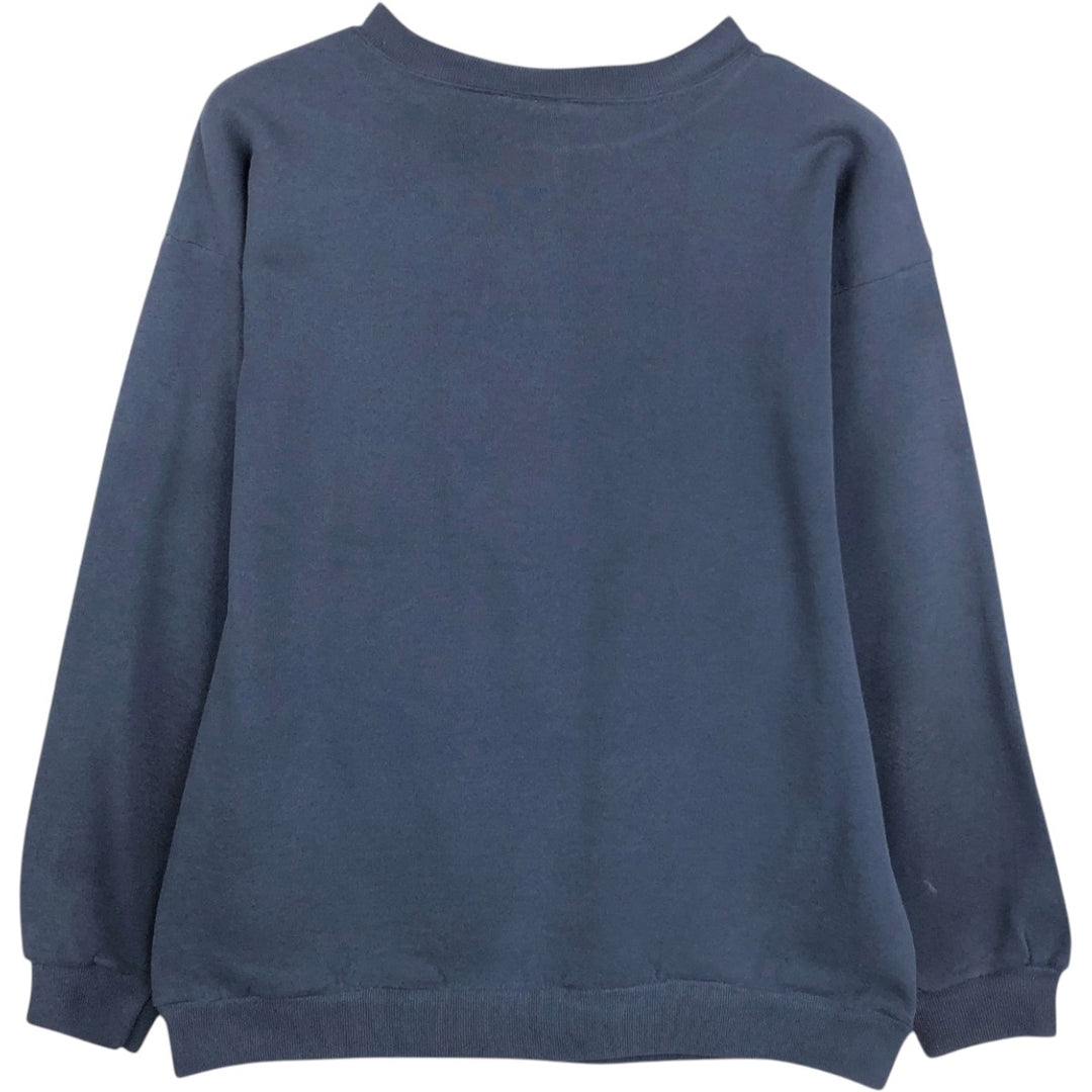 90'S TNT by TRAU AND LOEVNER College Sweatshirt, Made in USA, Men's XL equivalent, Vintage cotton Navy blue Vintage Second Hand