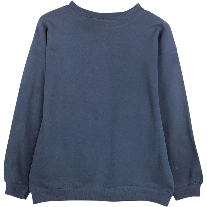 90'S TNT by TRAU AND LOEVNER College Sweatshirt, Made in USA, Men's XL equivalent, Vintage cotton Navy blue Vintage Second Hand