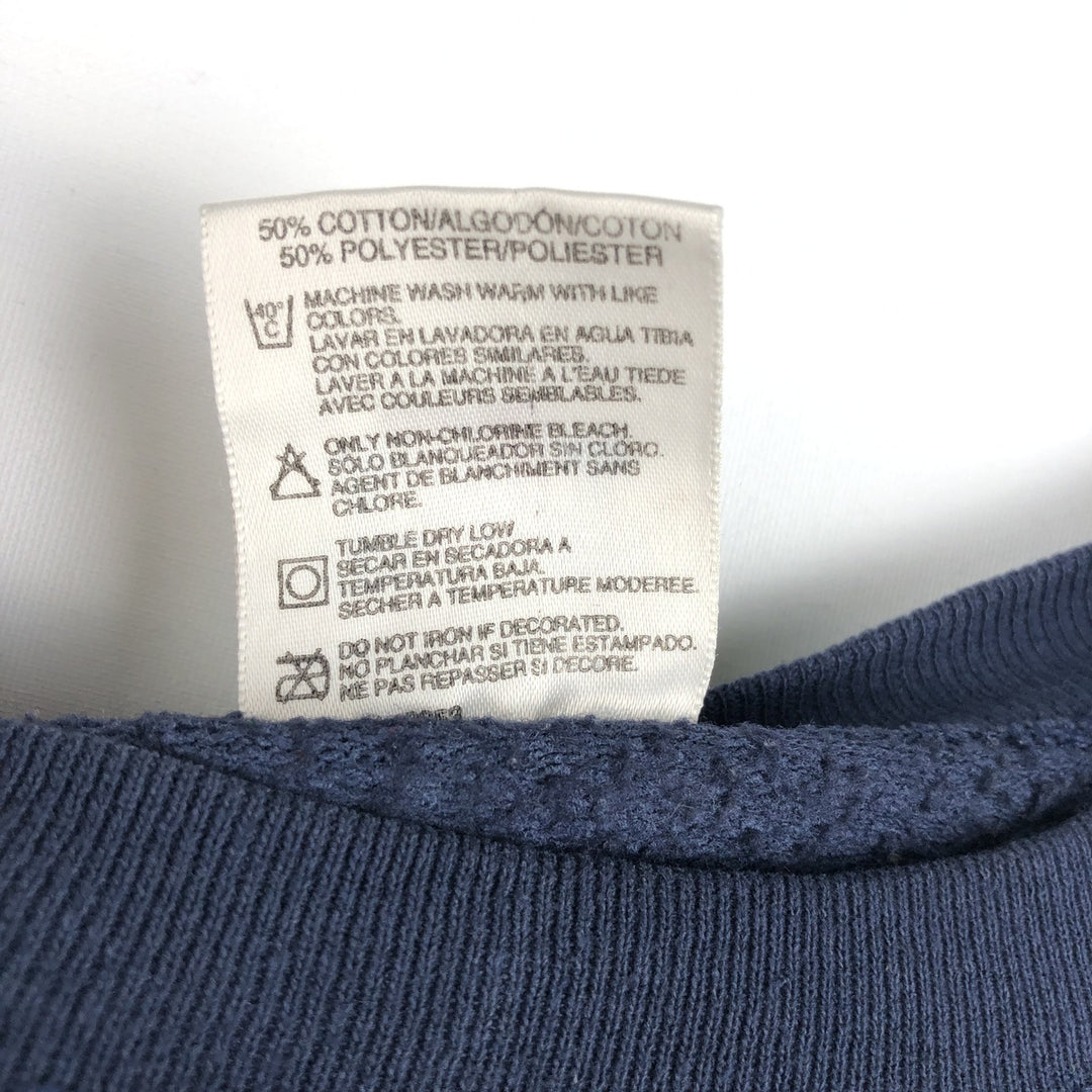 90'S TNT by TRAU AND LOEVNER College Sweatshirt, Made in USA, Men's XL equivalent, Vintage cotton Navy blue Vintage Second Hand