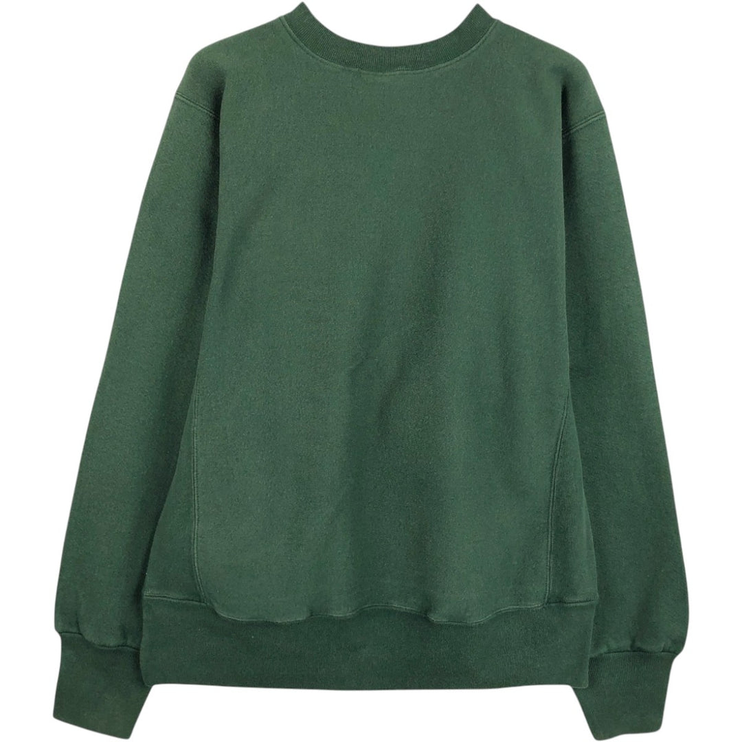 90'S The Cotton Exchange College Sweatshirt, Made in USA, Men's Size M (approx.), Vintage cotton Green type dark green Vintage Second Hand