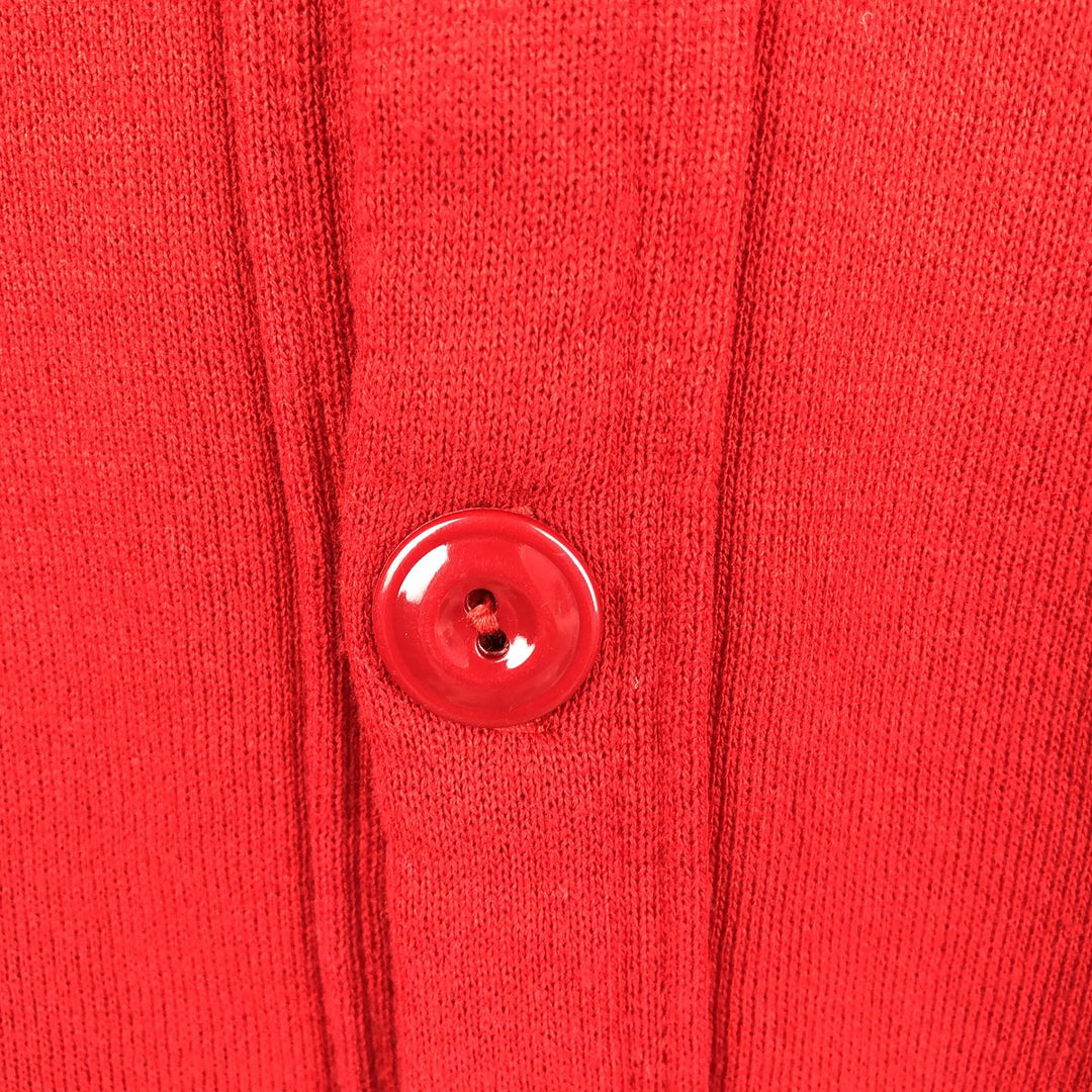 90'S Jerzees Cardigan-style College Sweatshirt, Men's XL equivalent, Vintage cotton red type Vintage Second Hand