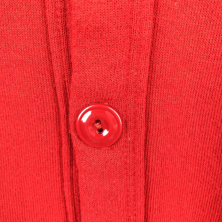 90'S Jerzees Cardigan-style College Sweatshirt, Men's XL equivalent, Vintage cotton red type Vintage Second Hand