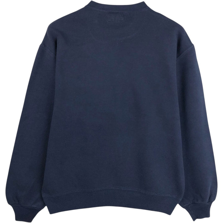 90'S Russell Valley Forge Military College Sweatshirt, Made in USA, Men's Size L (approx.), Vintage cotton navy blue type Vintage Second Hand