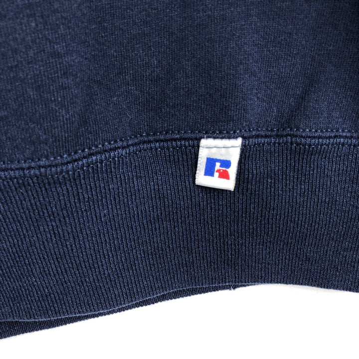 90'S Russell Valley Forge Military College Sweatshirt, Made in USA, Men's Size L (approx.), Vintage cotton navy blue type Vintage Second Hand