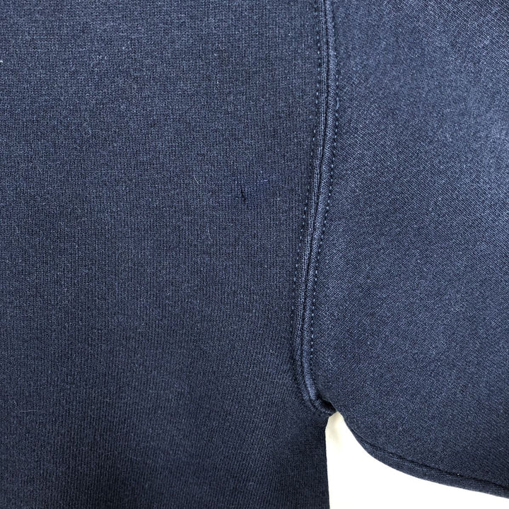 90'S Russell Valley Forge Military College Sweatshirt, Made in USA, Men's Size L (approx.), Vintage cotton navy blue type Vintage Second Hand