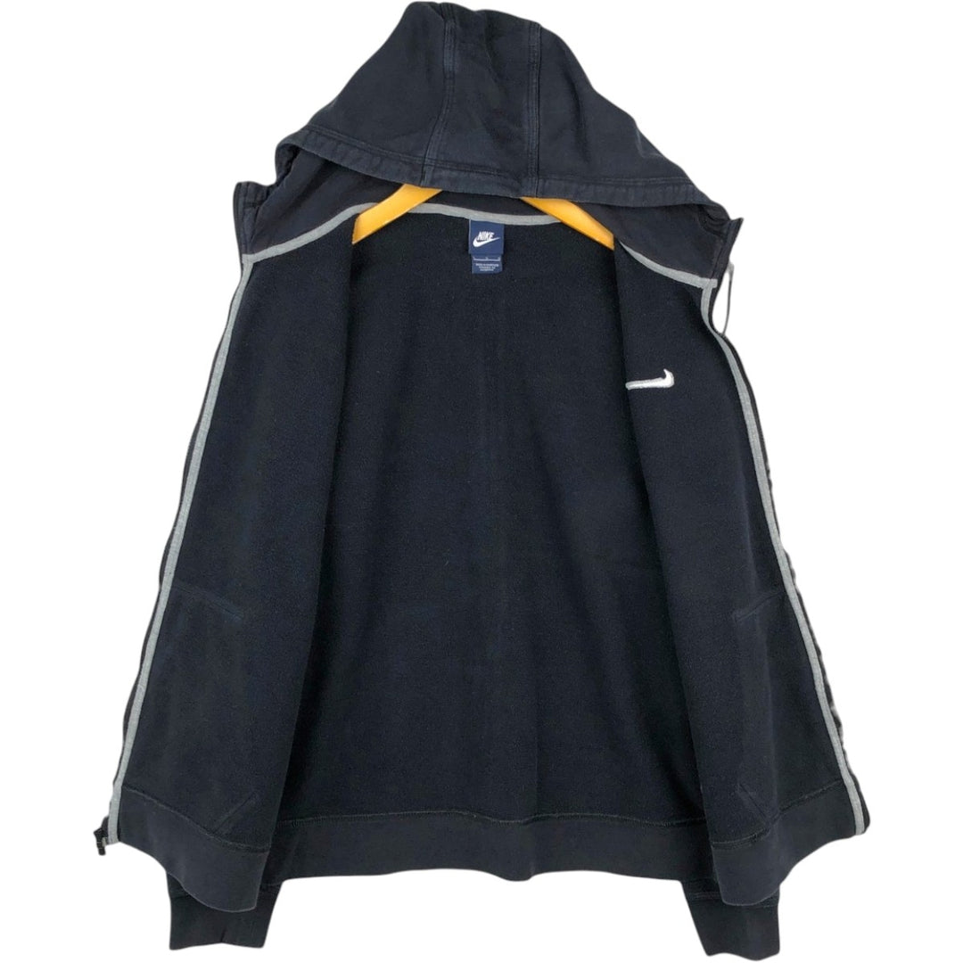 Nike Sweat Full Zip Hoodie Men's Size L cotton black type Vintage Second Hand