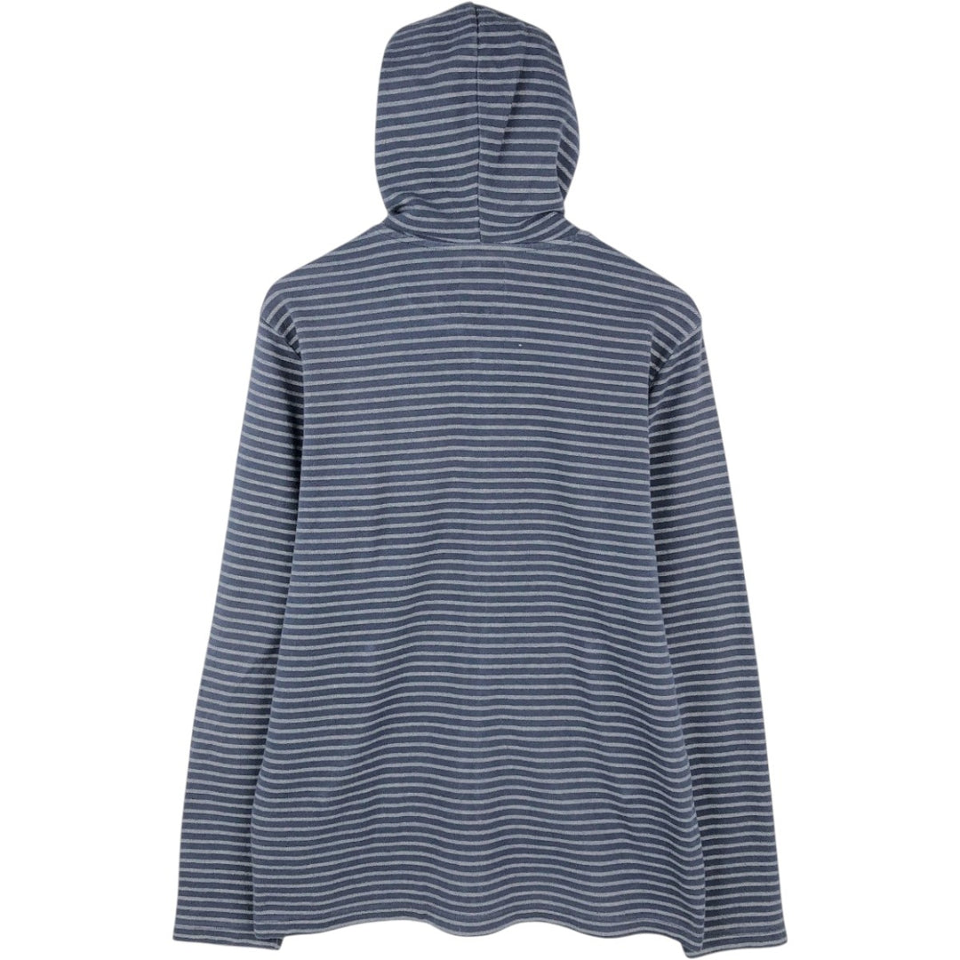 Levi's Border Pattern Sweat Full-Zip Hoodie, Men's Size L (approx.) cotton navy blue type Vintage Second Hand