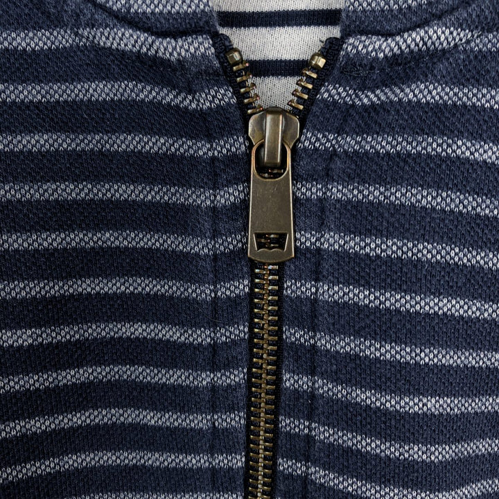 Levi's Border Pattern Sweat Full-Zip Hoodie, Men's Size L (approx.) cotton navy blue type Vintage Second Hand