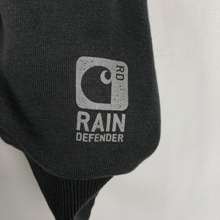 Carhartt RAIN DEFENDER Sweat Full Zip Hoodie Men's XL cotton Charcoal Vintage Second Hand