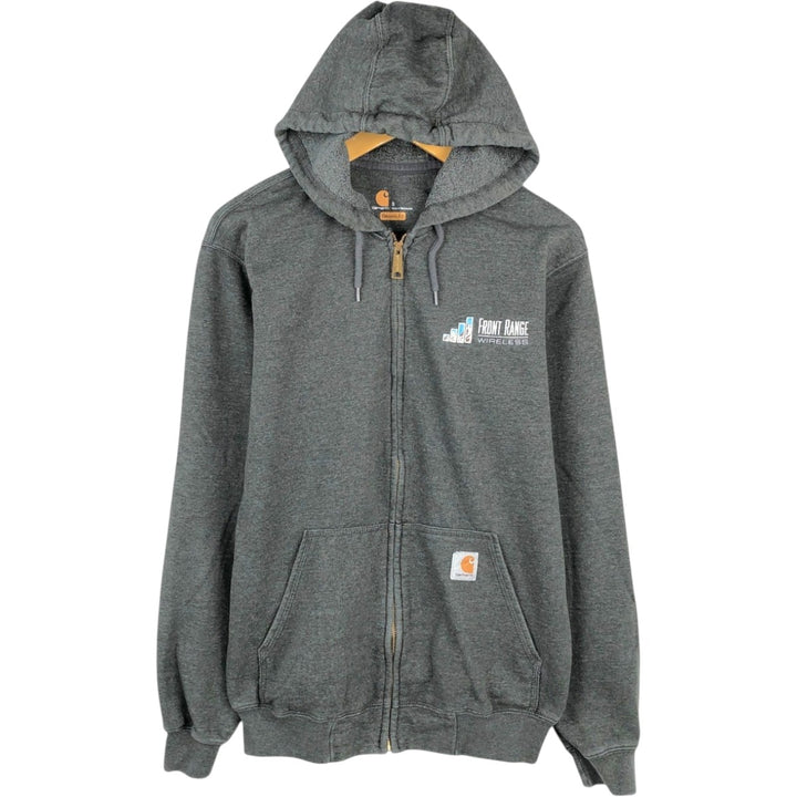 Carhartt ORIGINAL FIT Advertising Full-Zip Sweatshirt Hoodie, Men's Size S (approx.) cotton gray type Vintage Second Hand
