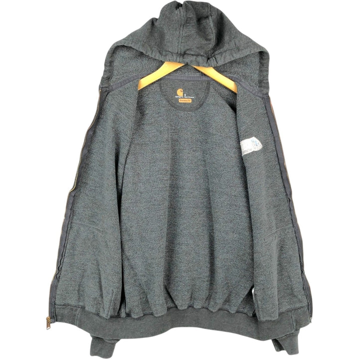 Carhartt ORIGINAL FIT Advertising Full-Zip Sweatshirt Hoodie, Men's Size S (approx.) cotton gray type Vintage Second Hand