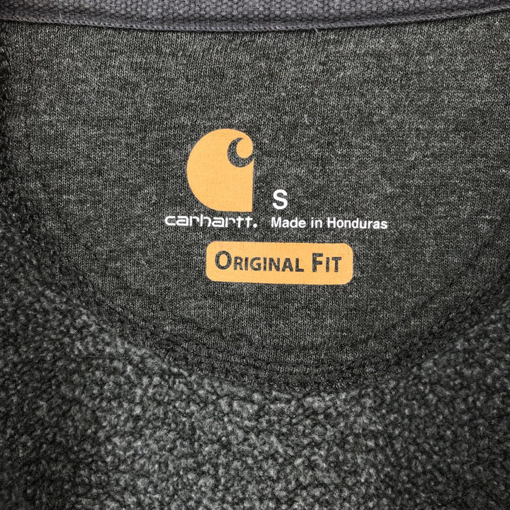 Carhartt ORIGINAL FIT Advertising Full-Zip Sweatshirt Hoodie, Men's Size S (approx.) cotton gray type Vintage Second Hand