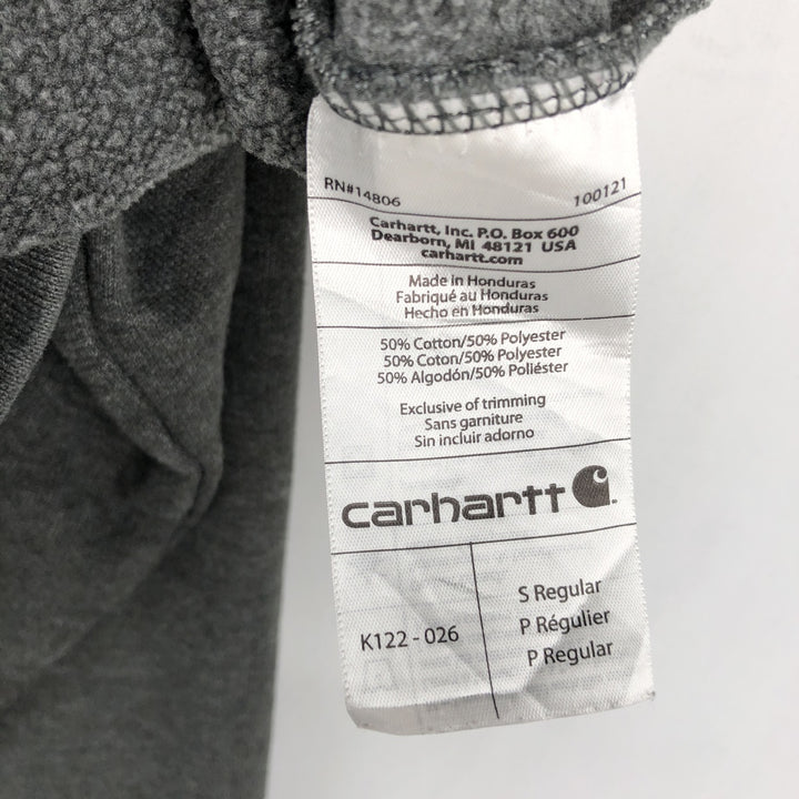 Carhartt ORIGINAL FIT Advertising Full-Zip Sweatshirt Hoodie, Men's Size S (approx.) cotton gray type Vintage Second Hand