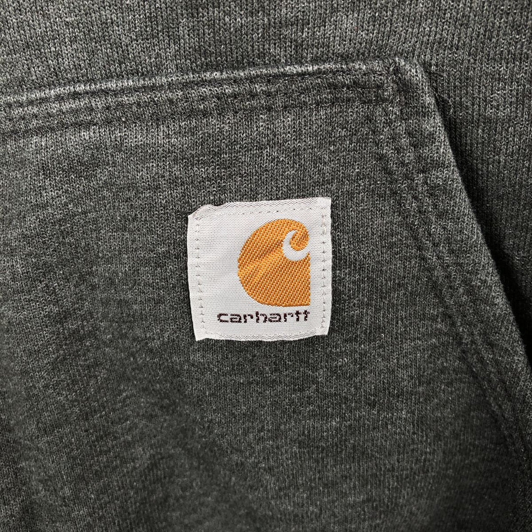 Carhartt ORIGINAL FIT Advertising Full-Zip Sweatshirt Hoodie, Men's Size S (approx.) cotton gray type Vintage Second Hand
