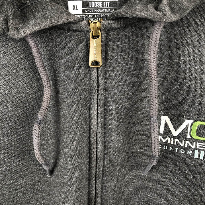 Carhartt Loose Fit Sweat Full Zip Hoodie, Men's XL cotton Charcoal Vintage Second Hand
