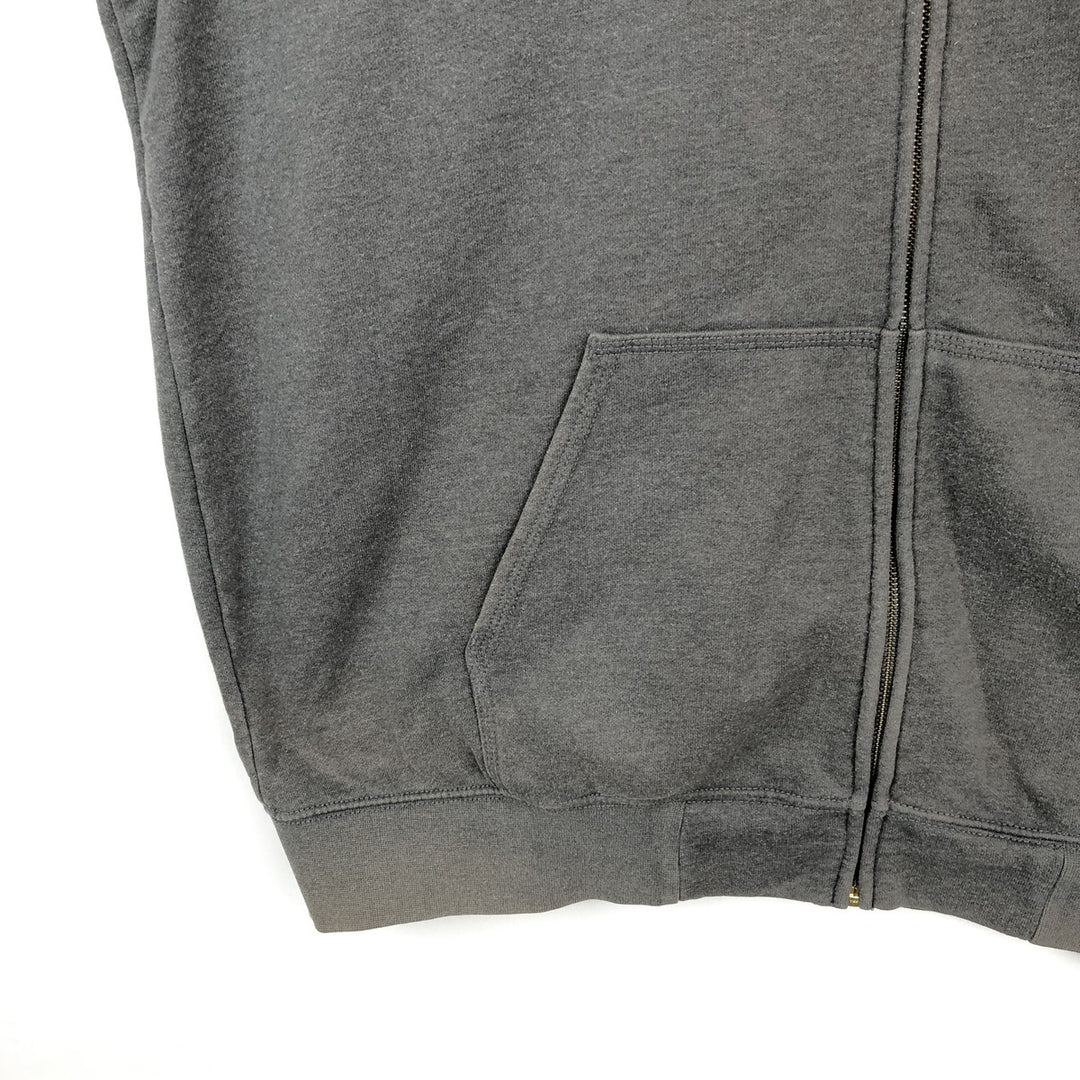 Carhartt Loose Fit Sweat Full Zip Hoodie, Men's XL cotton Charcoal Vintage Second Hand
