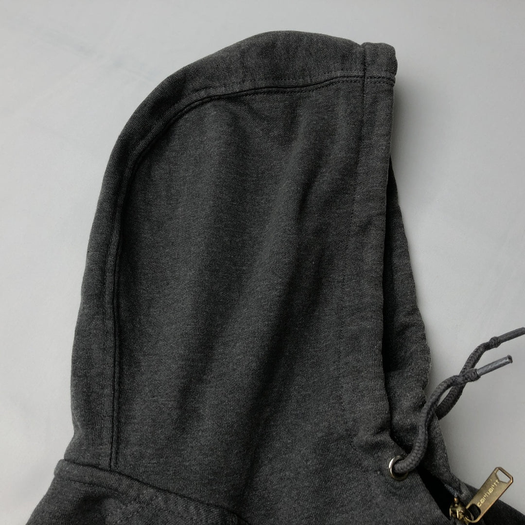 Carhartt Loose Fit Sweat Full Zip Hoodie, Men's XL cotton Charcoal Vintage Second Hand