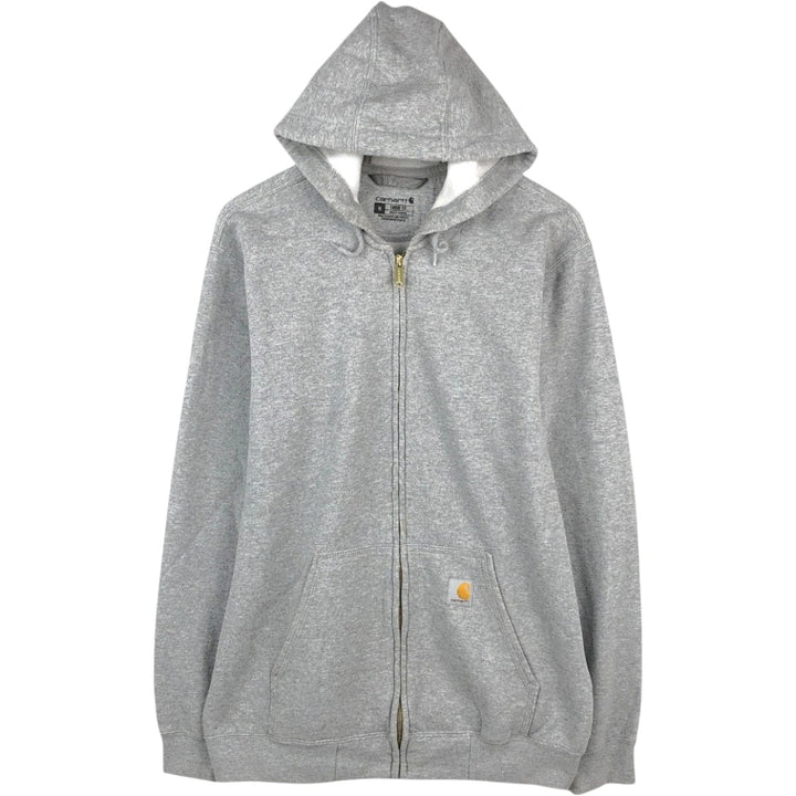 Carhartt Loose Fit Full-Zip Sweatshirt, Men's Size M cotton gray type Vintage Second Hand