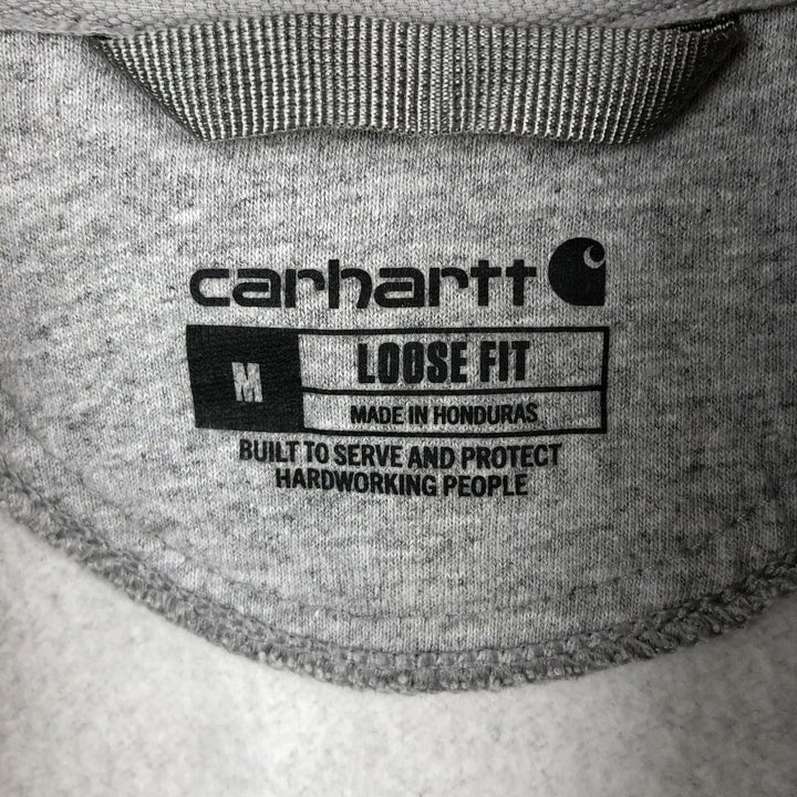 Carhartt Loose Fit Full-Zip Sweatshirt, Men's Size M cotton gray type Vintage Second Hand