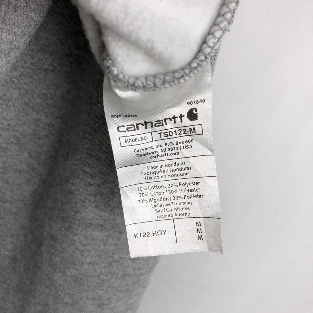 Carhartt Loose Fit Full-Zip Sweatshirt, Men's Size M cotton gray type Vintage Second Hand