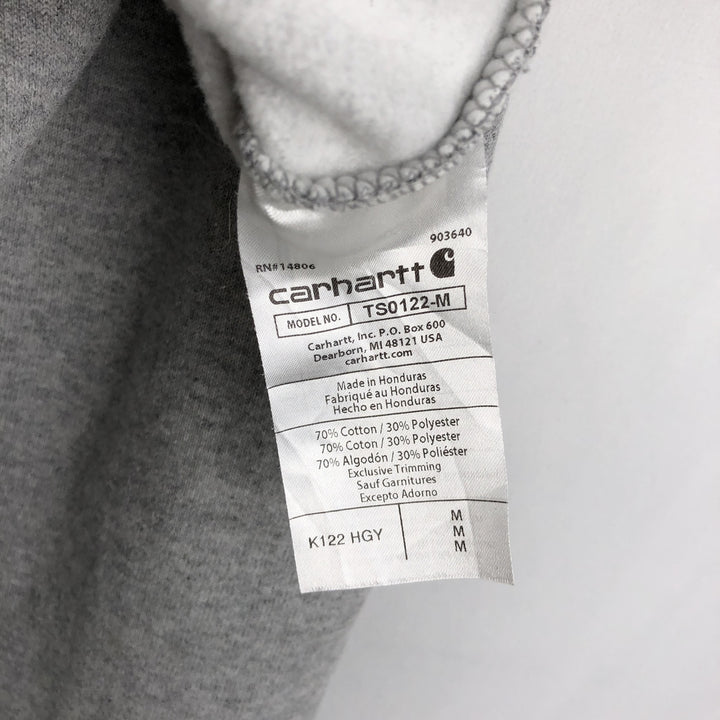 Carhartt Loose Fit Full-Zip Sweatshirt, Men's Size M cotton gray type Vintage Second Hand
