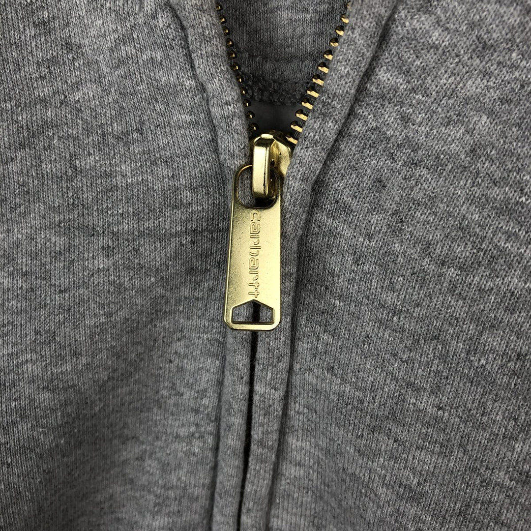 Carhartt Loose Fit Full-Zip Sweatshirt, Men's Size M cotton gray type Vintage Second Hand