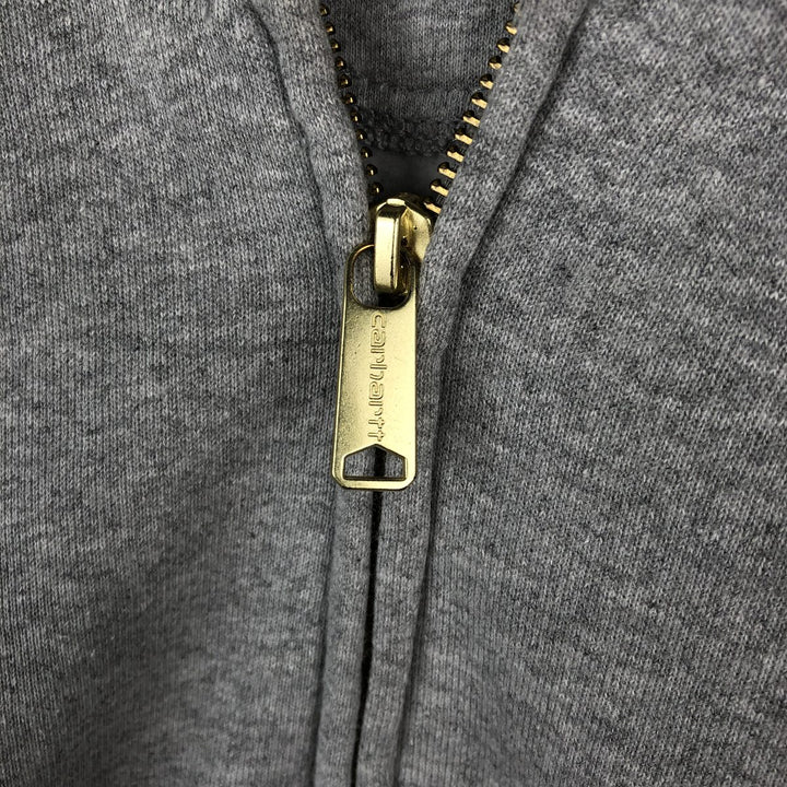 Carhartt Loose Fit Full-Zip Sweatshirt, Men's Size M cotton gray type Vintage Second Hand