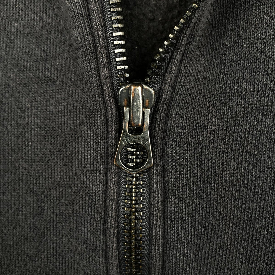 Ralph Lauren POLO JEANS COMPANY Full-Zip Sweatshirt (Men's Size L) cotton Charcoal Vintage Second Hand