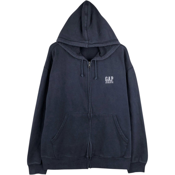 GAP Sweat Full-Zip Hoodie, Men's Size XL cotton black type Vintage Second Hand