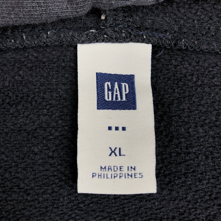 GAP Sweat Full-Zip Hoodie, Men's Size XL cotton black type Vintage Second Hand