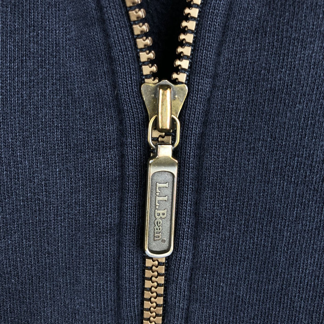 90s-00'S LLBean Full-Zip Hoodie, Men's, Size L, Vintage cotton navy blue type Vintage Second Hand