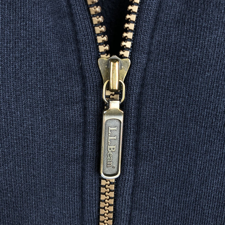 90s-00'S LLBean Full-Zip Hoodie, Men's, Size L, Vintage cotton navy blue type Vintage Second Hand