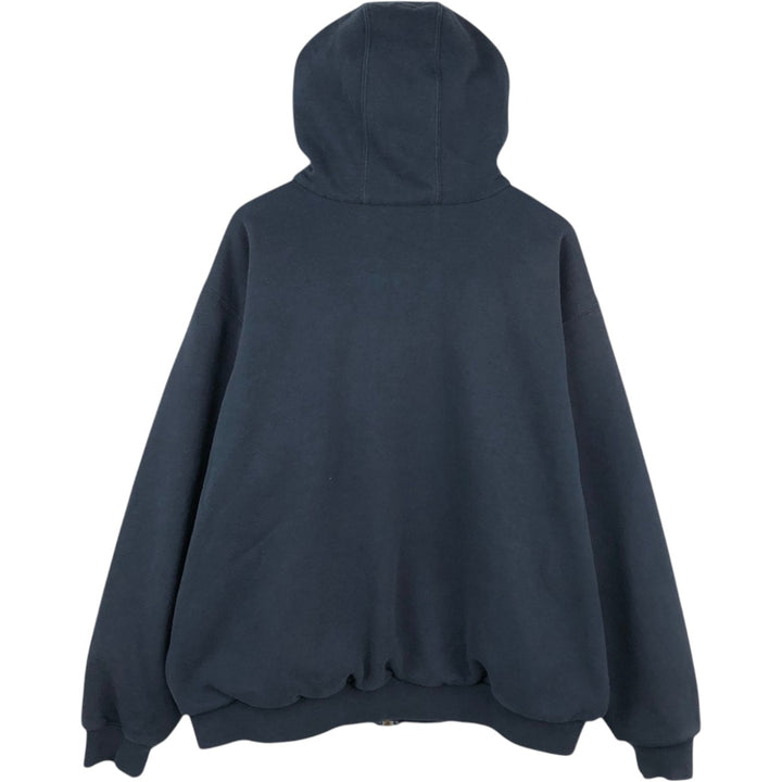 Carhartt Sweat Full-Zip Hoodie, Men's Size XXXL (approx.) cotton navy blue type Vintage Second Hand