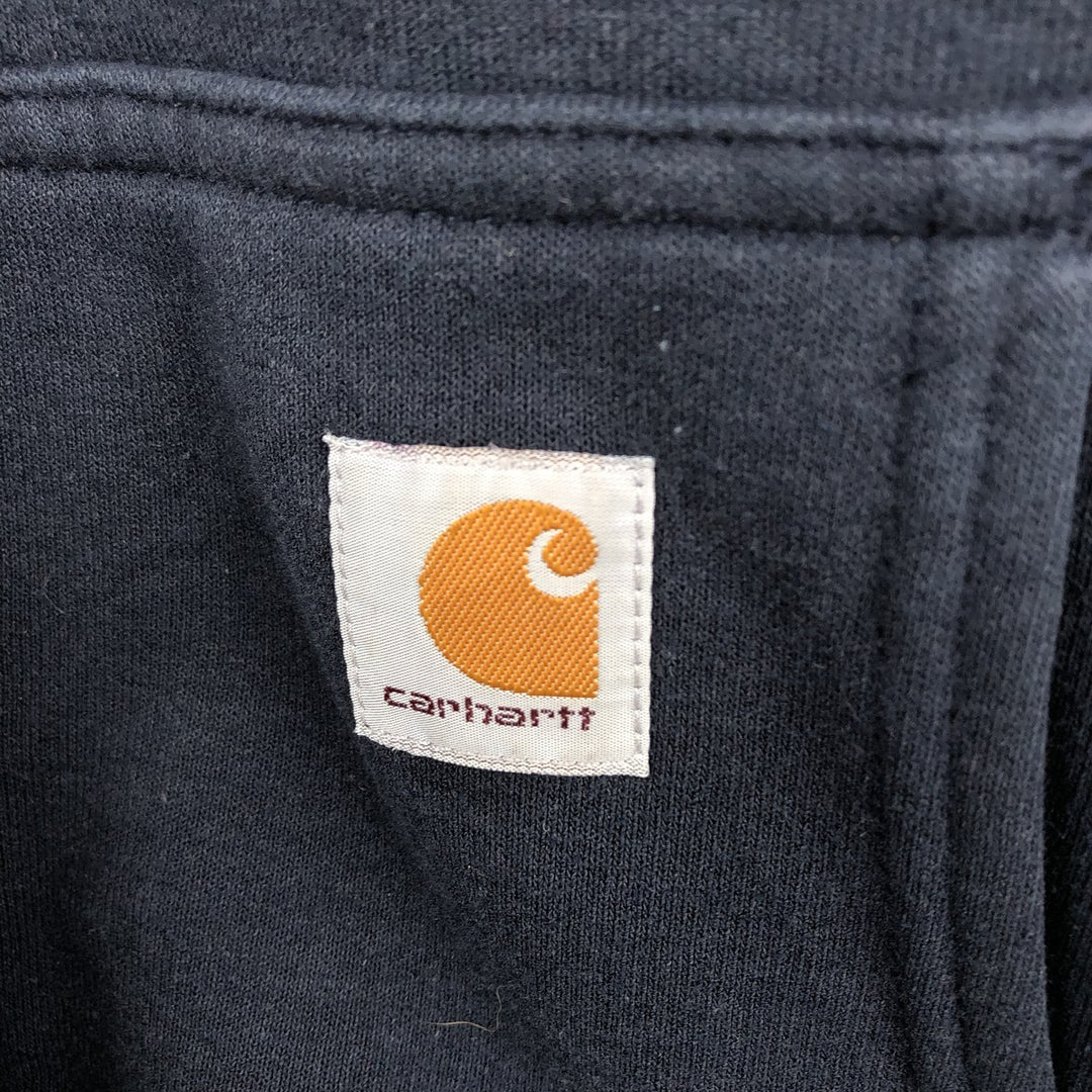 Carhartt Sweat Full-Zip Hoodie, Men's Size XXXL (approx.) cotton navy blue type Vintage Second Hand
