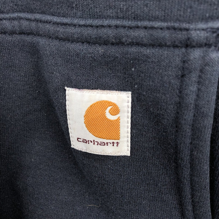 Carhartt Sweat Full-Zip Hoodie, Men's Size XXXL (approx.) cotton navy blue type Vintage Second Hand